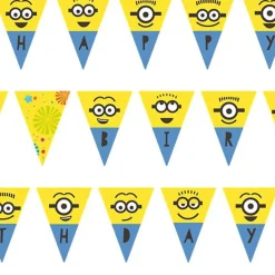 Minions 'Happy Birthday' Paper Bunting - 3.3M<Party Delights Outlet
