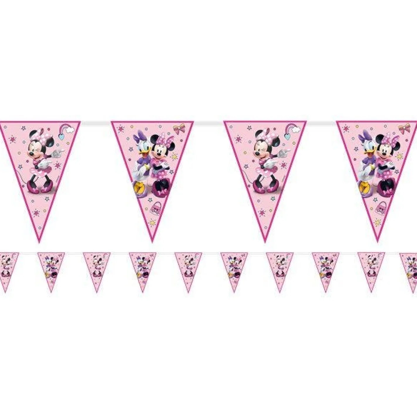 Minnie Mouse Junior Paper Flag Bunting - 2.3M<Party Delights Outlet