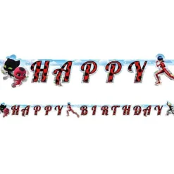 Miraculous Ladybug 'Happy Birthday' Paper Banner - 1.8M<Party Delights New