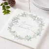 Party Delights Tableware<Mistletoe Weath Merry Christmas Paper Napkins - 33Cm (16Pk)