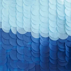 Mix It Up Blue Ombre Tissue Paper Disc Backdrop<Party Delights Sale