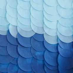 Mix It Up Blue Ombre Tissue Paper Disc Backdrop<Party Delights Sale