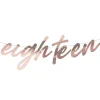 Mix It Up 'Eighteen' Rose Gold Paper Banner - 1.7M<Party Delights Best
