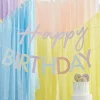 Mix It Up Pastel 'Happy Birthday' Paper Banner - 1.5M<Party Delights Hot