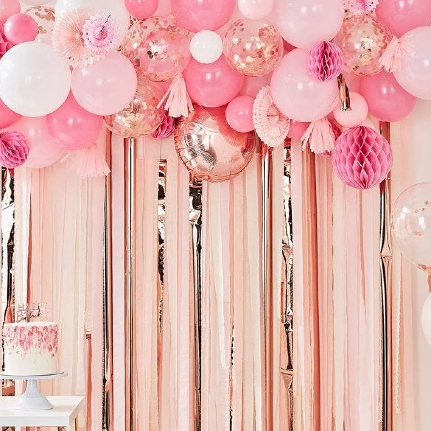 Mix It Up Pink Balloon Garland Kit - 20 Decorations And 70 Balloons<Party Delights Best