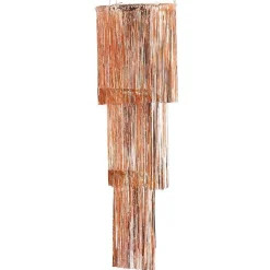 Mix It Up Rose Gold Foil Fringe Chandelier Decoration - 1.3M X 40Cm<Party Delights Best