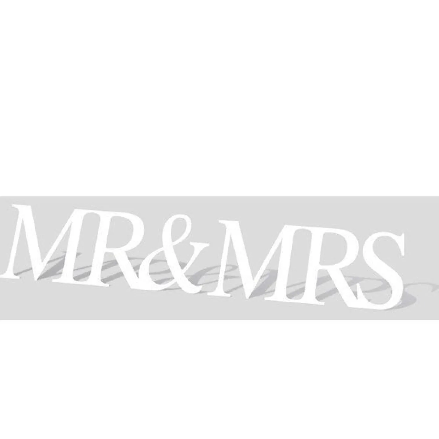 Mr & Mrs Sign Cardboard Cutout - 193Cm X 33Cm<Party Delights New