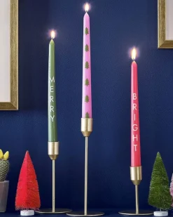 Party Delights Tableware<Multicoloured Merry, Bright, Trees Candles