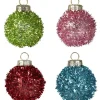 Party Delights Tableware<Multicoloured Tinsel Bauble Place Card Holders (4Pk)