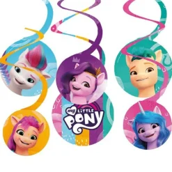 My Little Pony Swirl Decorations (6Pk)<Party Delights Best