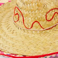 Natural Straw Mexican Sombrero<Party Delights Best