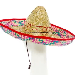Natural Straw Mexican Sombrero<Party Delights Best