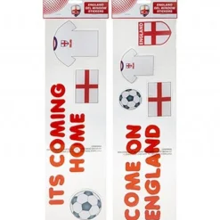 Party Delights Naughty Elf Accessories<Naughty Elf 'Come On England' Window Stickers - 55X15Cm