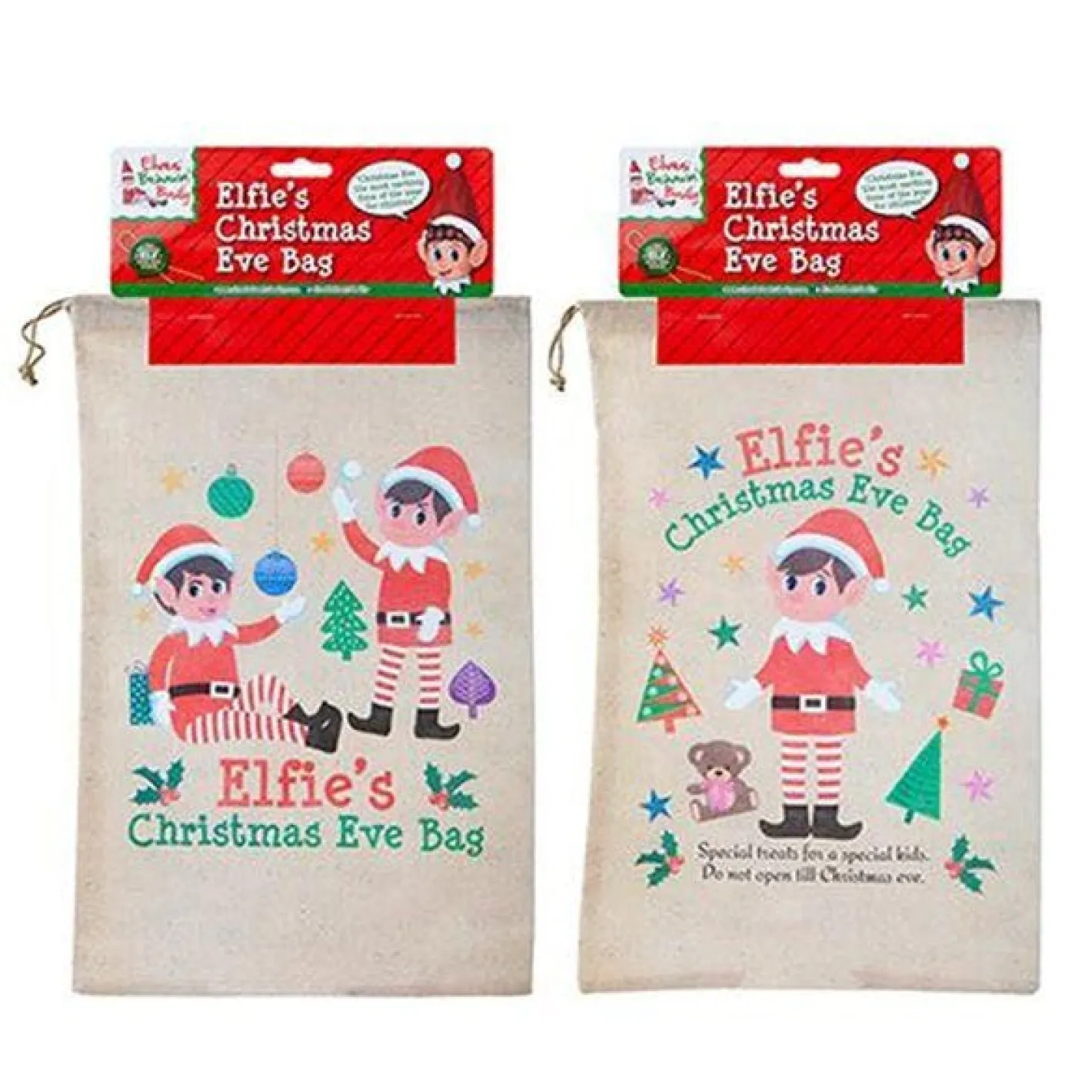 Party Delights Naughty Elf Accessories<Naughty Elf Medium Christmas Eve Bag - 28.5Cm X 43.5Cm