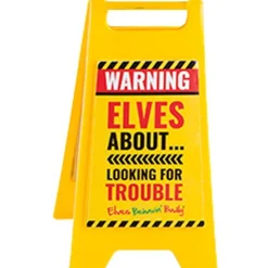 Party Delights Naughty Elf Accessories<Naughty Elf Mini Warning Sign