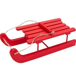 Party Delights Naughty Elf Accessories<Naughty Elf Red Wooden Sleigh