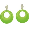 Neon Green 80's Earrings<Party Delights Hot