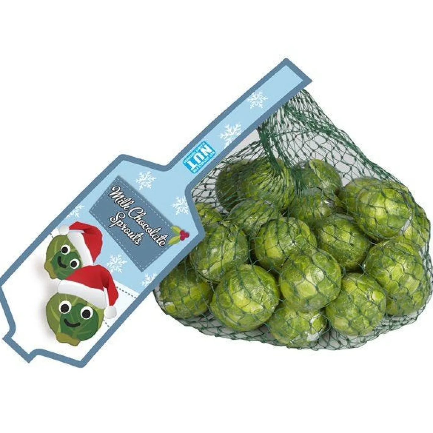 Net Of Solid Milk Chocolate Brussels Sprouts - 75G<Party Delights Hot