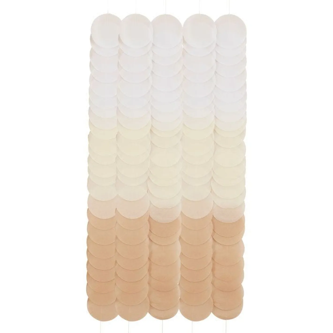 Neutral Ombre Tissue Paper Disc Party Backdrop - 1.8M<Party Delights Sale