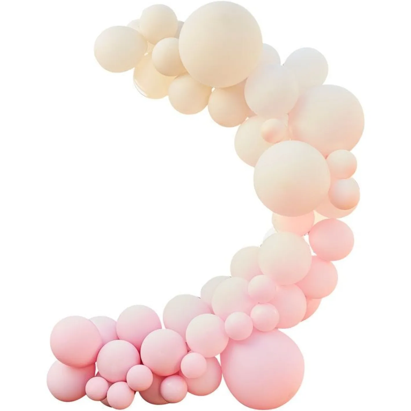 Nude And Pink Balloon Arch Kit - 75 Balloons<Party Delights Best
