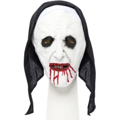 Men's Party Delights Men's<Nun Half Mask & Headpiece