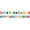 Officially Retired Jumbo Letter Banner (2Pk)<Party Delights Discount