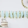 Oh Baby Blue & Gold Tassel Garland - 2M (16Pk)<Party Delights Hot
