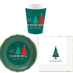 Party Delights Tableware<Oh Christmas Tree - Super Value Party Pack For 8