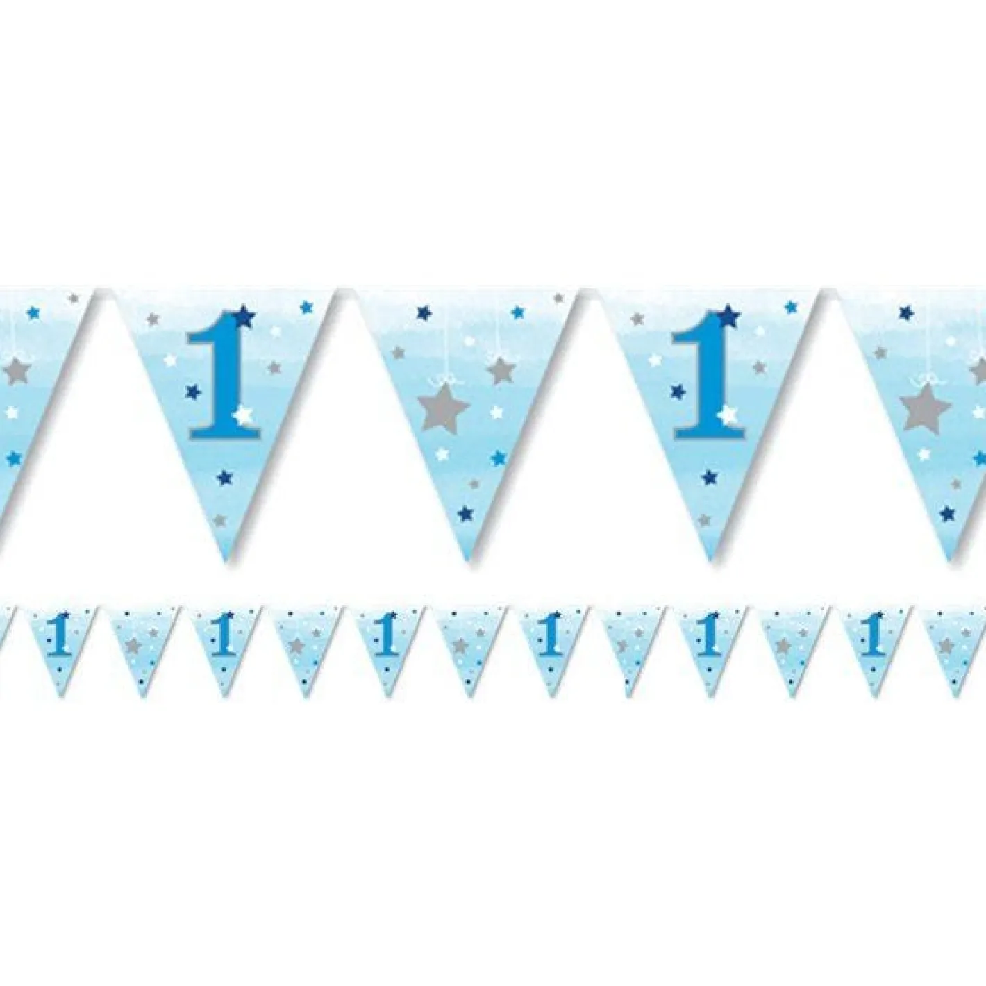 One Little Star Boy Paper Bunting<Party Delights Online