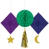 Opulent Eid Honeycomb Decorations - 42Cm (3Pk)<Party Delights Clearance