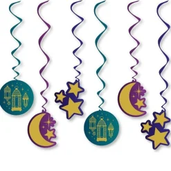 Opulent Eid Swirl Decorations - 17.7Cm (12Pk)<Party Delights Hot