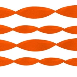 Orange Crepe Paper Streamer - 24M<Party Delights Clearance