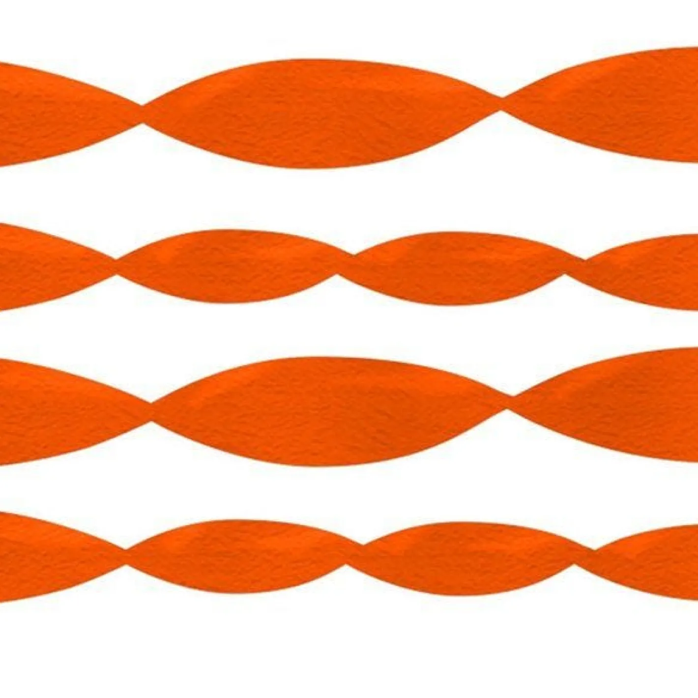 Orange Crepe Paper Streamer - 24M<Party Delights Clearance