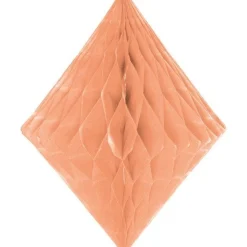 Orange Honeycomb Diamond Decoration - 30Cm<Party Delights