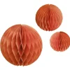 Party Delights Hanging Decorations<Orange Paper Honeycomb Hanging Decorations (3Pk)