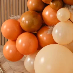 Orange, Sand And Peach Halloween Balloon Arch - 80 Balloons<Party Delights Outlet