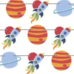 Outer Space Paper Banner - 1.5M<Party Delights Hot