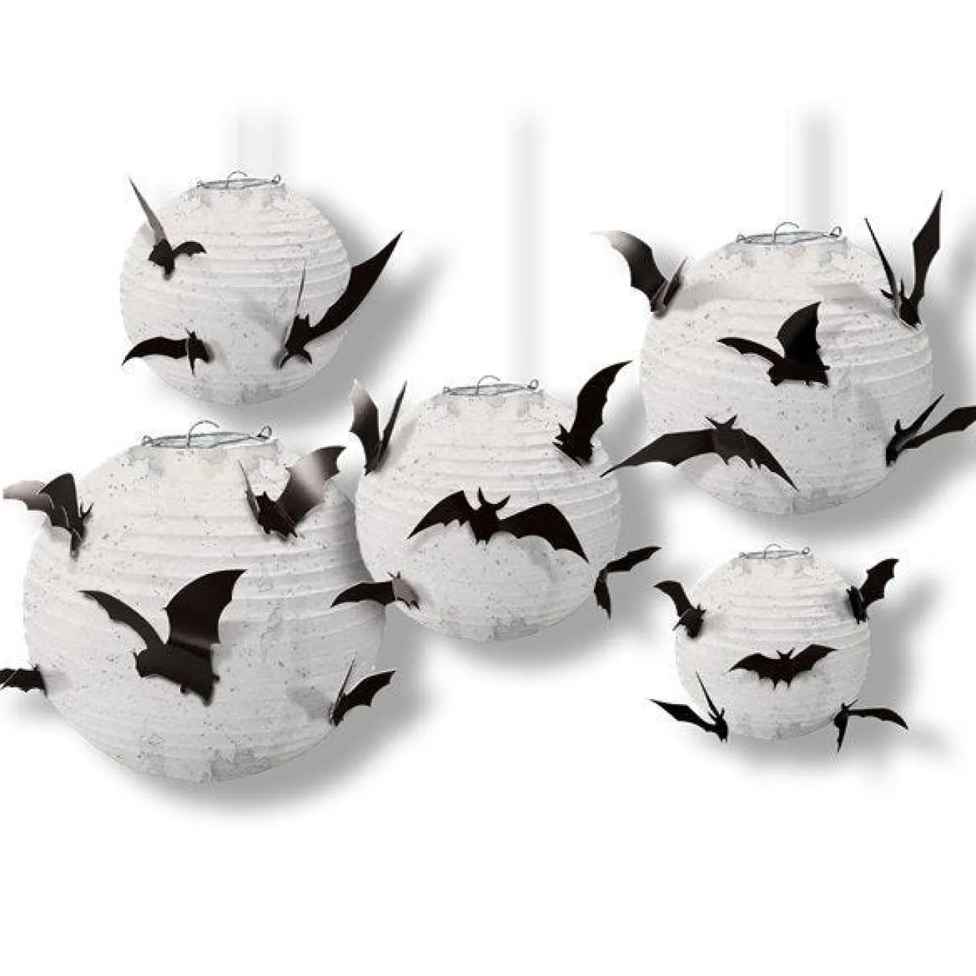 Party Delights Hanging Decorations<Paper Lanterns With Bats