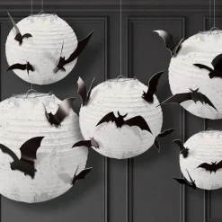Party Delights Hanging Decorations<Paper Lanterns With Bats