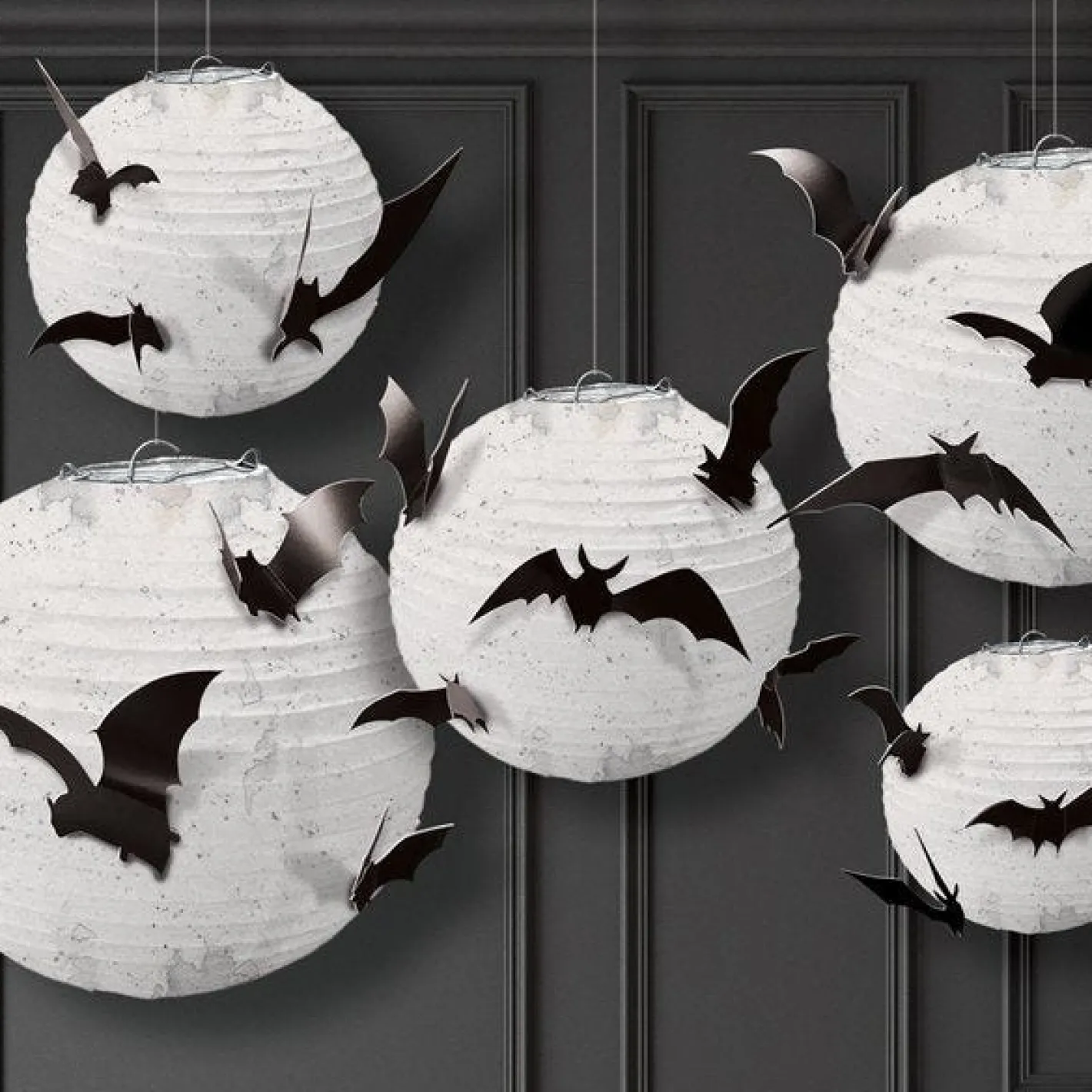 Party Delights Hanging Decorations<Paper Lanterns With Bats