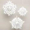Party Delights Snowflake Decorations<Paper Snowflake Hanging Fans - 30-40Cm (3Pk)