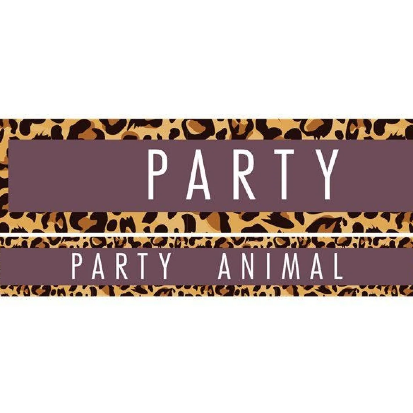 Party Animal Paper Banner - 1M (3Pk)<Party Delights Discount