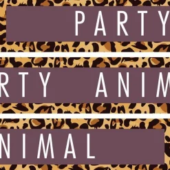 Party Animal Paper Banner - 1M (3Pk)<Party Delights Discount