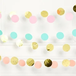 Pastel Hanging String Decorations - 2.13M (6Pk)<Party Delights Outlet