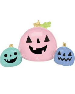Party Delights Balloons<Pastel Pumpkin Trio Supershape Balloon - 35" Foil