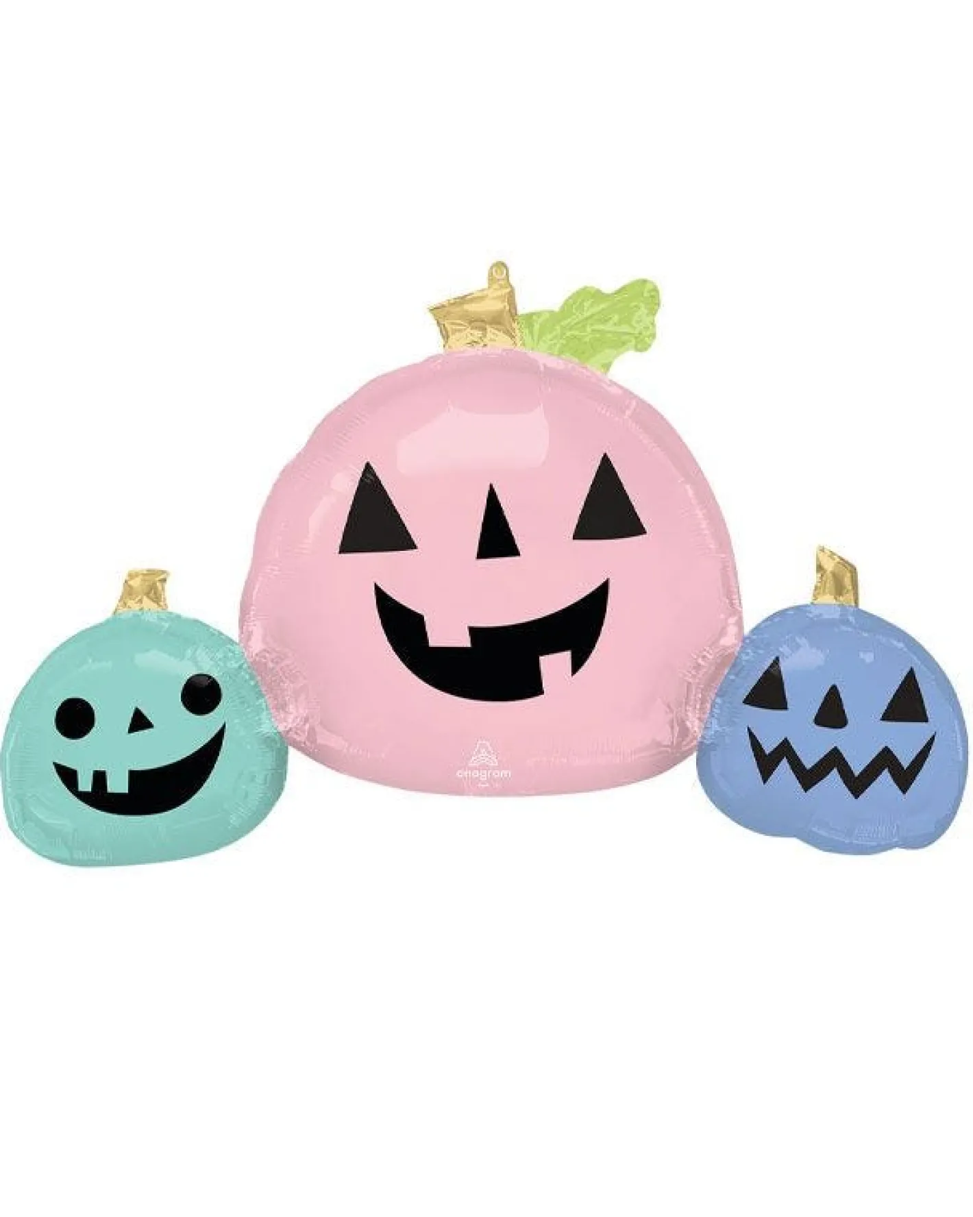 Party Delights Balloons<Pastel Pumpkin Trio Supershape Balloon - 35" Foil
