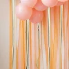 Peach & Gold Streamer Backdrop<Party Delights Online
