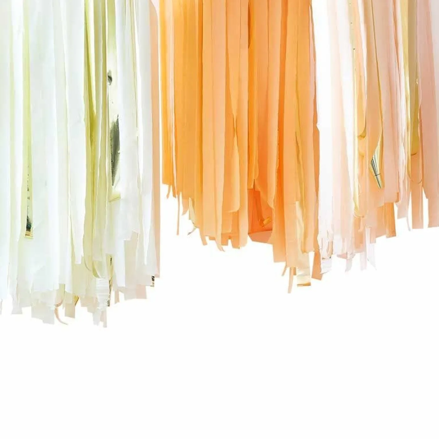 Peach & Gold Streamer Ceiling Kit<Party Delights Sale
