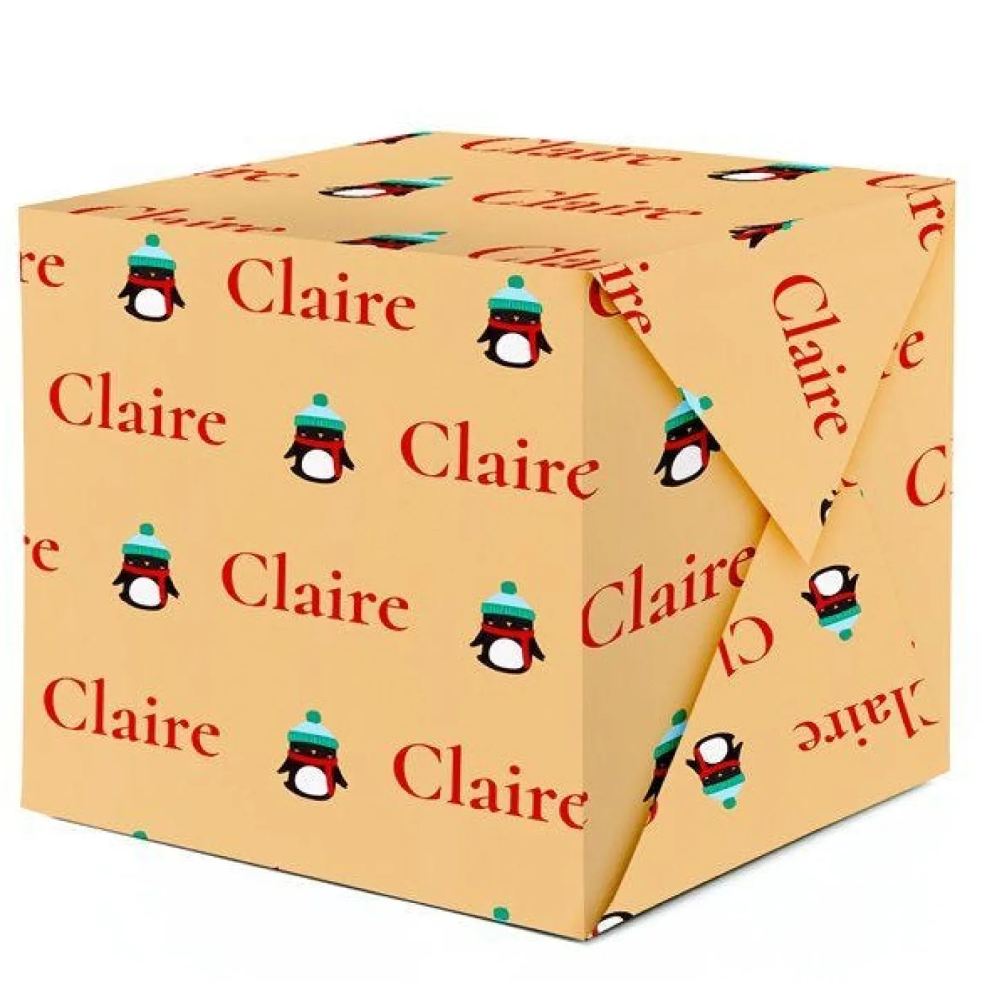 Party Delights Gift Wrapping<Penguin Christmas Personalised Wrapping Paper- 62 X 100Cm Sheet