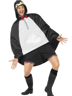 Women's Party Delights Women's<Penguin Party Poncho - Adult Costume
